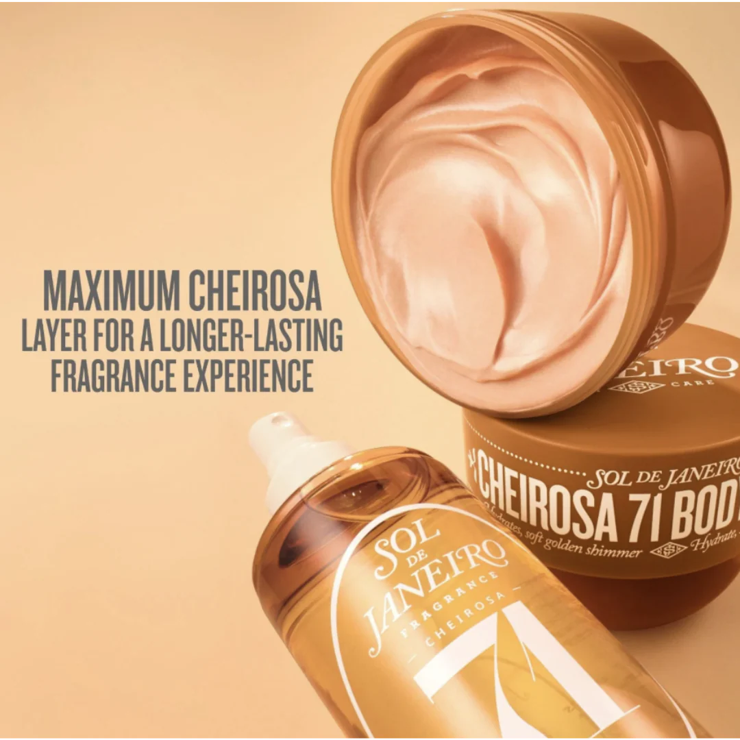 Sol de Janeiro Cheirosa 71 Cream & Perfume Mist Gift Set Cozy Cravings Body Duo - Image 3