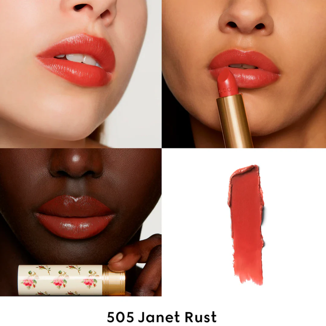 Gucci Rouge à Levres Voile Lipstick 505 - Janet Rust - Image 2